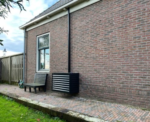 Installatie airco bij woonboerderij in Zaandam