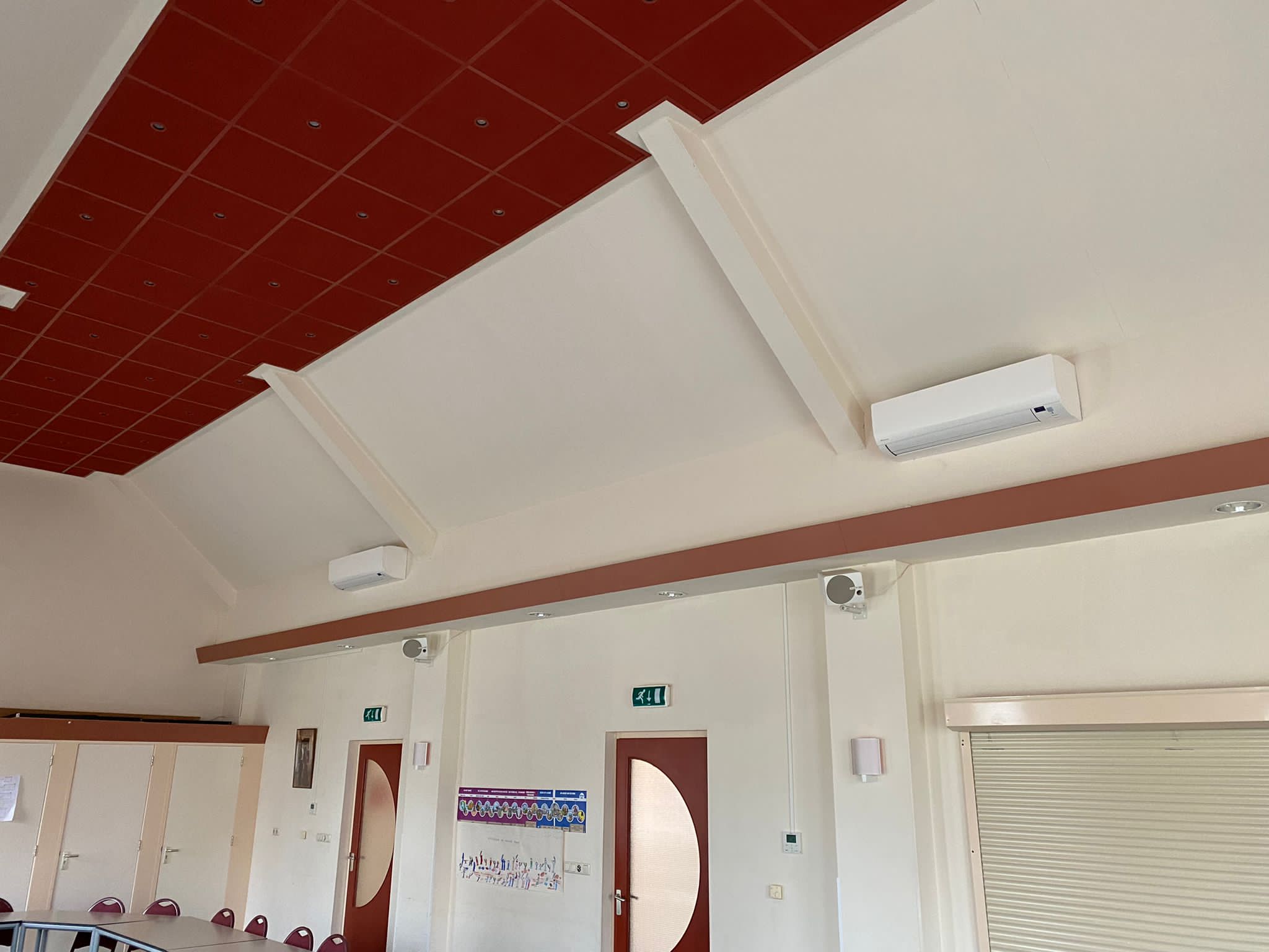 wandmodel bijeenkomst ruimte airco
