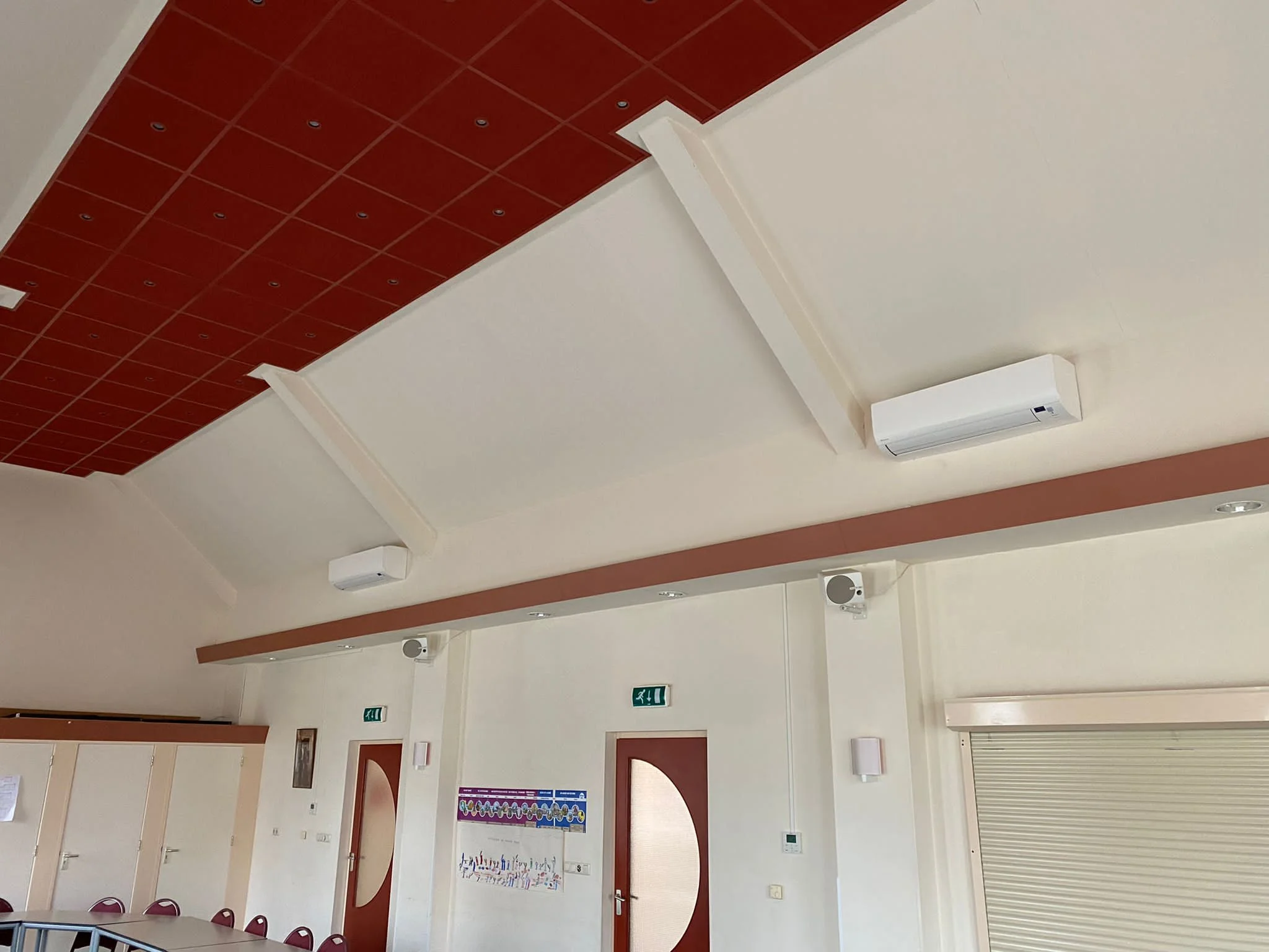 wandmodel bijeenkomst ruimte airco