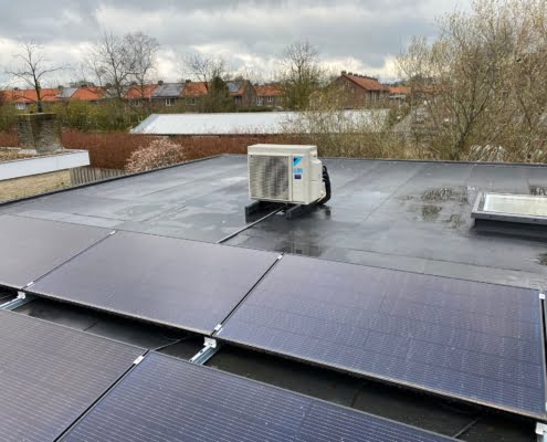 zonnepanelen met airco