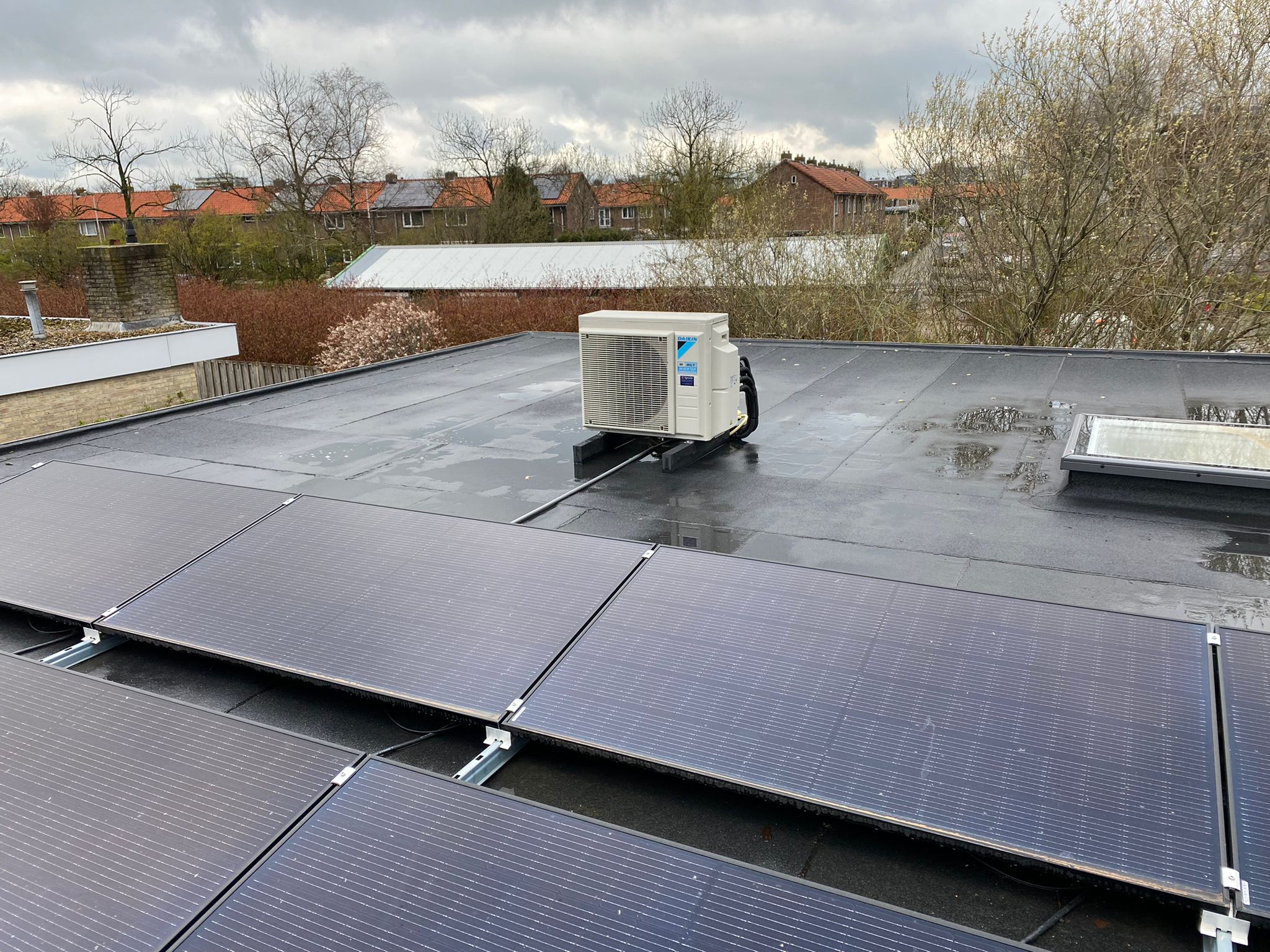 zonnepanelen met airco